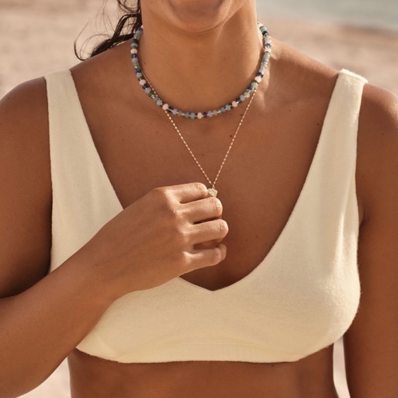 NWT Sunday in Brooklyn Scoop Neck Terry Bra Top - Picture 3 of 7